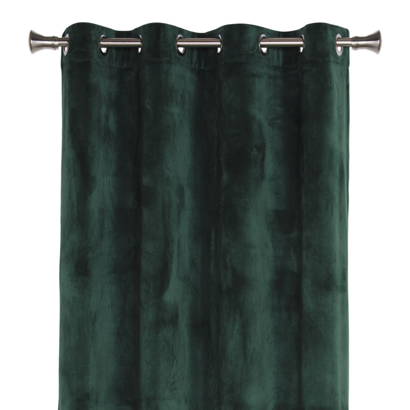 Zasłona z kółkami VELVET 140x260 cm, kolor zielony - 5908262429285