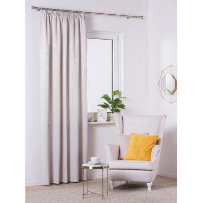 Zasłona gotowa York na taśmie 140x260 jasnoszary - 5903754800061