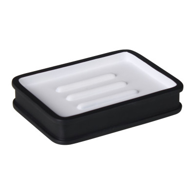 Mydelniczka CLASSY 11,5x8,5x2 cm, kol. czarny - 5903754823459