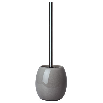Szczotka do WC CRUSH, 13x13cm, wys.37 cm, kolor szary - 5908262402929