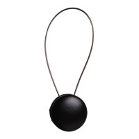 Upinacz do zasłon firan z magnesem Metallic czarny - 5908262421609
