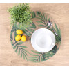Podkładka ARIDE Boho Juta Liście Monstery Palmy Okrągła 38cm - 5903754816260