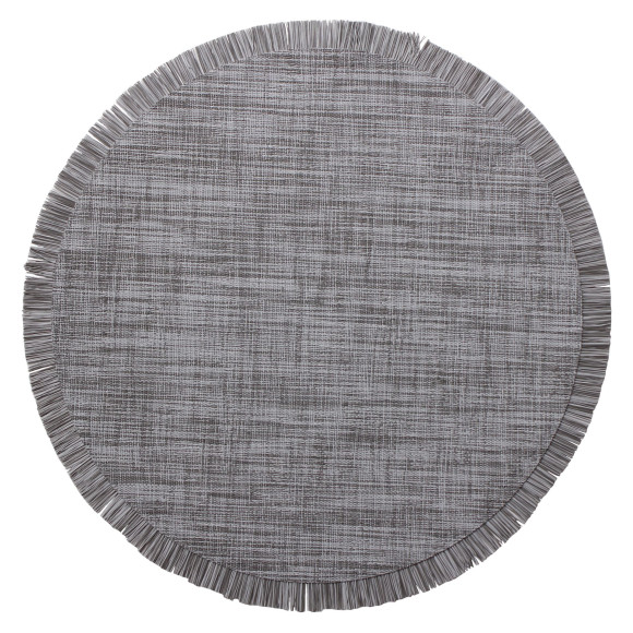 Podkładka mata na stół BARRA okrągła 38cm szara - 5903754820861