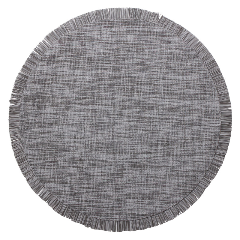 Podkładka mata na stół BARRA okrągła 38cm szara - 5903754820861
