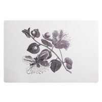 Podkładka CAPERS kwiaty pąki 43,5x28cm,kol.biało-czarny - 5903754826405