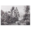 Podkładka ELCHE czarno-biała palmy liście bananowca 45x30cm - 5903754820427