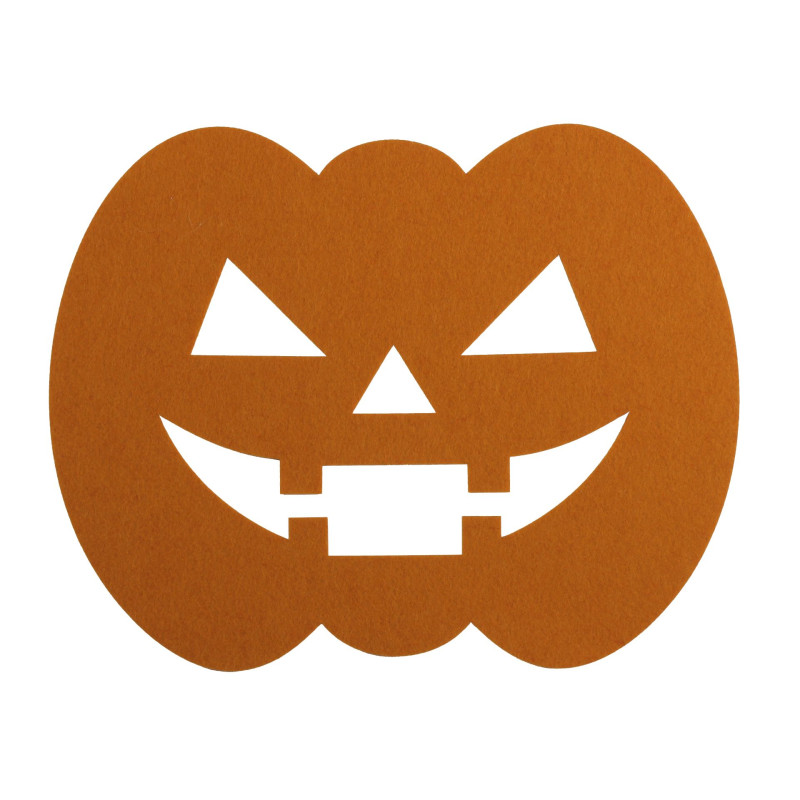 Halloween podkładka dynia pomarańcz filc 30x38 cm - 5903754814211
