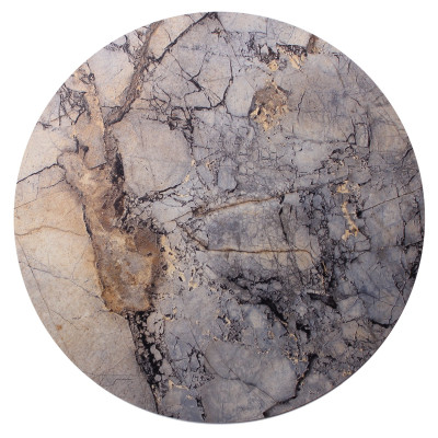 Podkładka KWAR PVC struktura kamienia multikolor okrągła 38 cm - 5903754828966