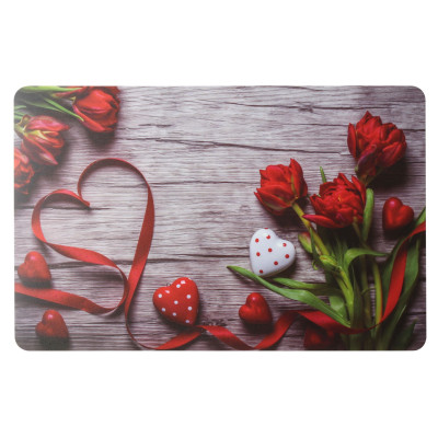 Podkładka AMOR serce kwiaty róże 43,5x28 cm - 5903754820564