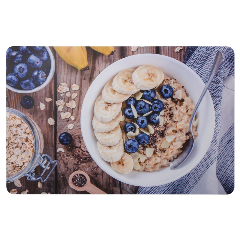 Podkładka mata na stół Avena PP banan borówki 43,5x28 cm - 5903754828935