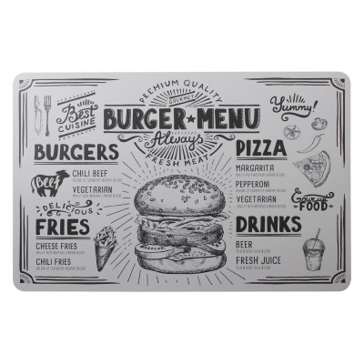 Podkładka CUISINE menu burger pizza 43,5x28 cm - 5903754824425