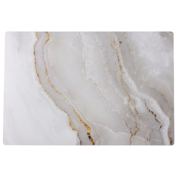 Podkładka PAMESA wzór marmur biała, złota 43,5x28 cm - 5903754819704