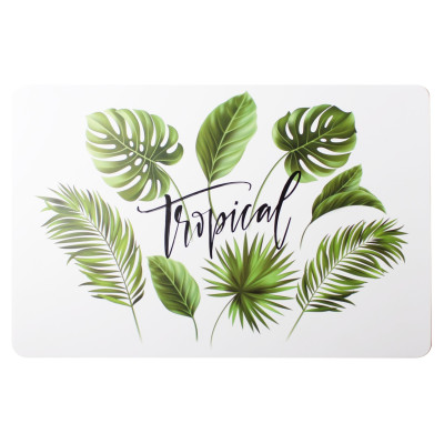 Podkładka stołowa mata PHUKET liście palmy 43,5x28 cm zielona - 5903754816758