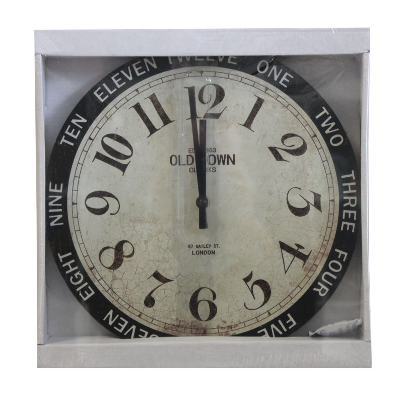 Zegar ścienny BAILEY średnica 30x4cm cichy mechanizm - 5903754825446