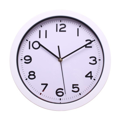 Zegar ścienny Bazo nowoczesny biały 30 cm - 5908262484277