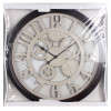 Zegar ścienny BRUNN 59x5 cm cichy mechanizm zębatki brąz beż - 5903754825392
