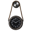 Zegar ścienny DORM 50x28,5x8cm z termometrem i barometrem, cichy mechanizm - 5903754825477