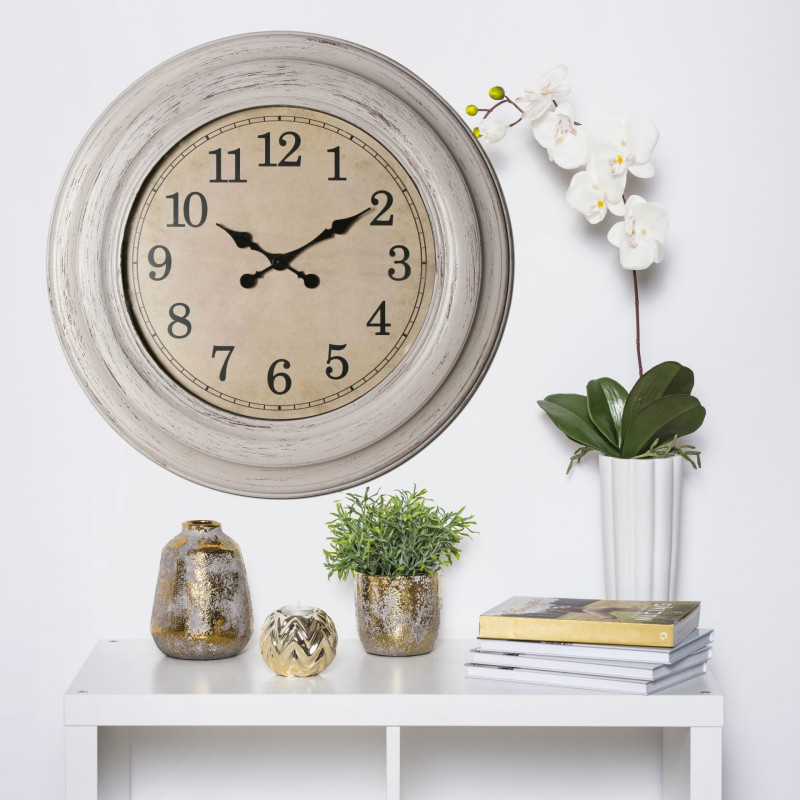 Zegar ścienny Dunas śr. 75 cm cichy mechanizm - 5903754816994