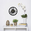 Zegar ścienny Erato śr. 30 cm czarny - 5903754817007