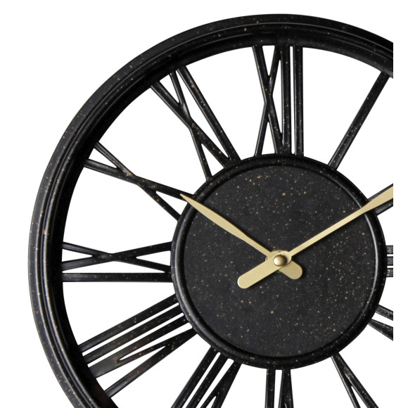 Zegar ścienny Erato śr. 30 cm czarny - 5903754817007