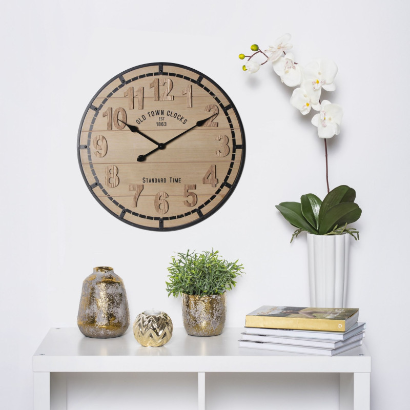 zegar ścienny ROCA Vintage śr. 60x4,5 cm cichy mechanizm - 5903754816901
