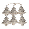 Dekoracja choinki Baum 6 sztuk 7 cm złote - 5903754814020