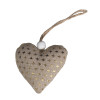 Dekoracja choinkowa serca Heart 6 sztuk 6 cm złote - 5903754814082