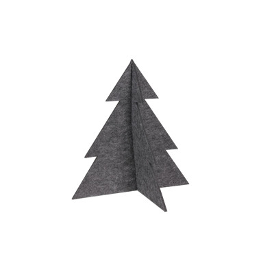 Choinka stojąca filcowa Pine antracyt 14 x 15 cm - 5903754814723