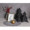 Choinka stojąca filcowa Pine antracyt 14 x 15 cm - 5903754814723