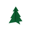 Choinka stojąca filcowa Pine zielona 22 x 23 cm - 5903754814747