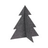 Choinka stojąca filcowa Pine antracyt 22 x 23 cm - 5903754814754