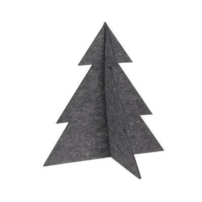 Choinka stojąca filcowa Pine antracyt 22 x 23 cm - 5903754814754