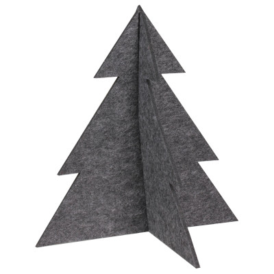 Choinka stojąca filcowa Pine antracyt 29 x 30 cm - 5903754814785
