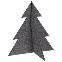Choinka stojąca filcowa Pine antracyt 29 x 30 cm - 5903754814785