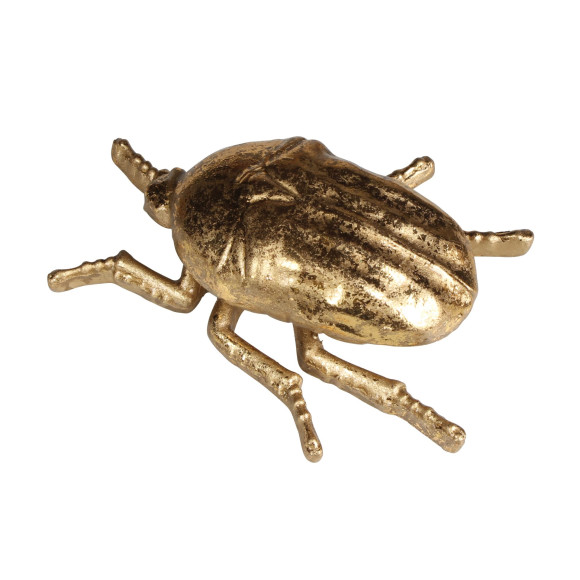 Dekoracja BEETLE, chrząszcz 10x9x3,5cm, polyresin, kol.złoty - 5903754815157