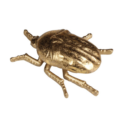 Dekoracja BEETLE, chrząszcz 10x9x3,5cm, polyresin, kol.złoty - 5903754815157