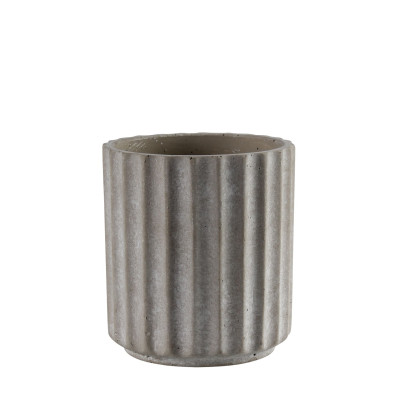 Doniczka osłonka Bent beton 11,5 cm - 5903754803246