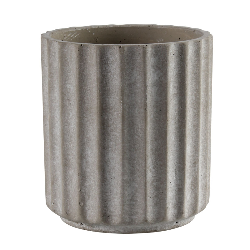 Doniczka osłonka Bent beton 19 cm - 5903754803260