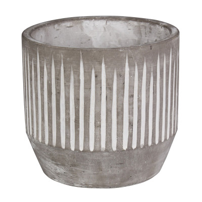 Doniczka osłonka Finn beton 21 cm szara - 5903754806957