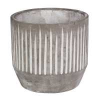 Doniczka osłonka Finn beton 21 cm szara - 5903754806957