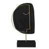 Dekoracja stojąca DORA, 13x6x23,5cm kol.czarno-złota - 5903754813917