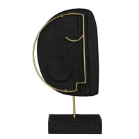 Dekoracja stojąca DORA, 13x6x23,5cm kol.czarno-złota - 5903754813917