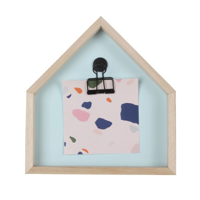 Ramka domek drewniana Hydda 18x19 cm miętowa - 5903754803871