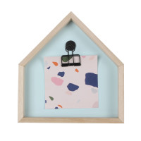 Ramka domek drewniana Hydda 18x19 cm miętowa - 5903754803871