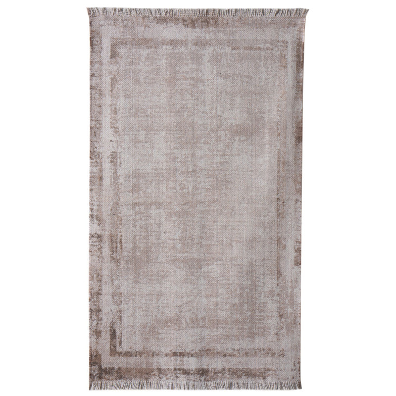 Dywan drukowany CLEO ,natura 50x80cm szaro-beżowy bawełna - 5903754830471