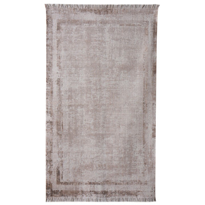 Dywan drukowany CLEO ,natura 50x80cm szaro-beżowy bawełna - 5903754830471