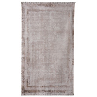 Dywan drukowany CLEO ,natura 50x80cm szaro-beżowy bawełna - 5903754830471