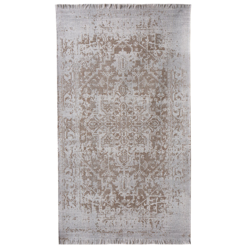 Dywan drukowany VILA natura 50x80cm, szaro-beżowy bawełna - 5903754830358