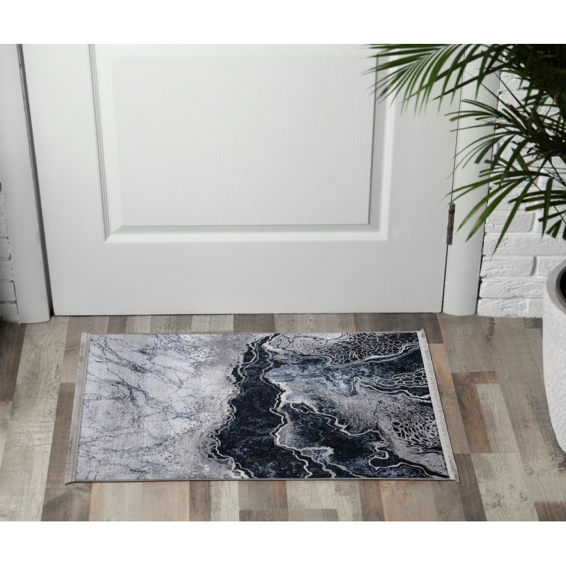 Dywan drukowany IBAR, petra 50x80cm, kol.srebrny - 5903754823749