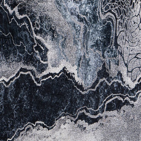 Dywan drukowany IBAR, petra 50x80cm, kol.srebrny - 5903754823749